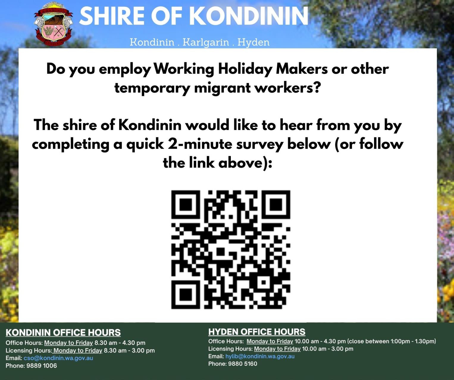 Do you employ Working Holiday Makers or other temporary migrant workers?