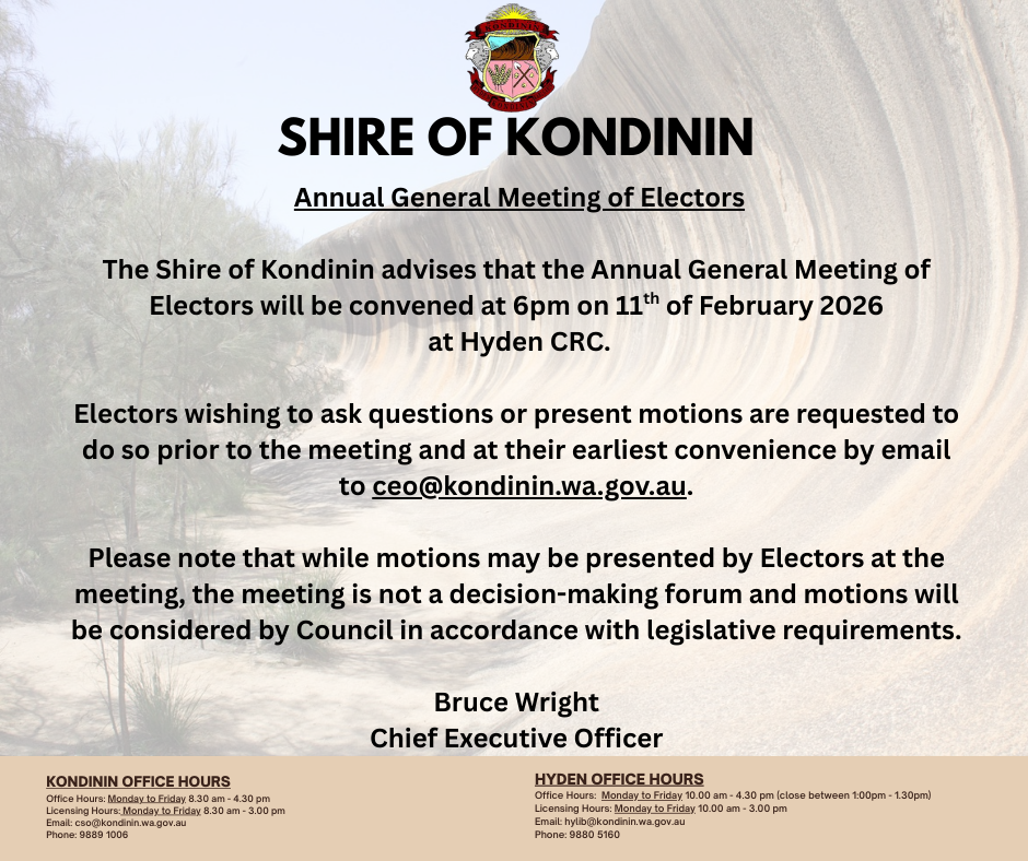 Annual General Meeting of Electors 2026