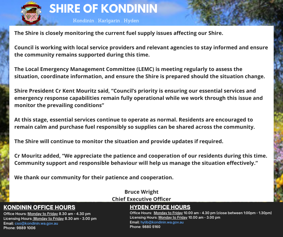 Monitoring Fuel Supplies